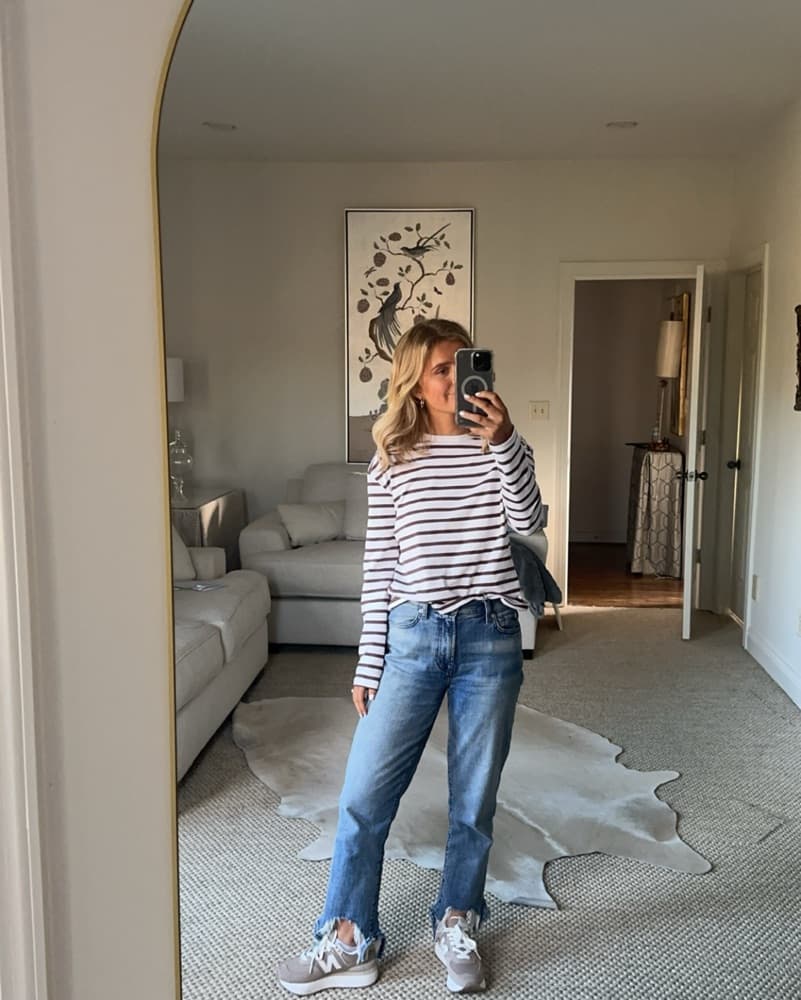 Striped Long Sleeve Top  - Image 1