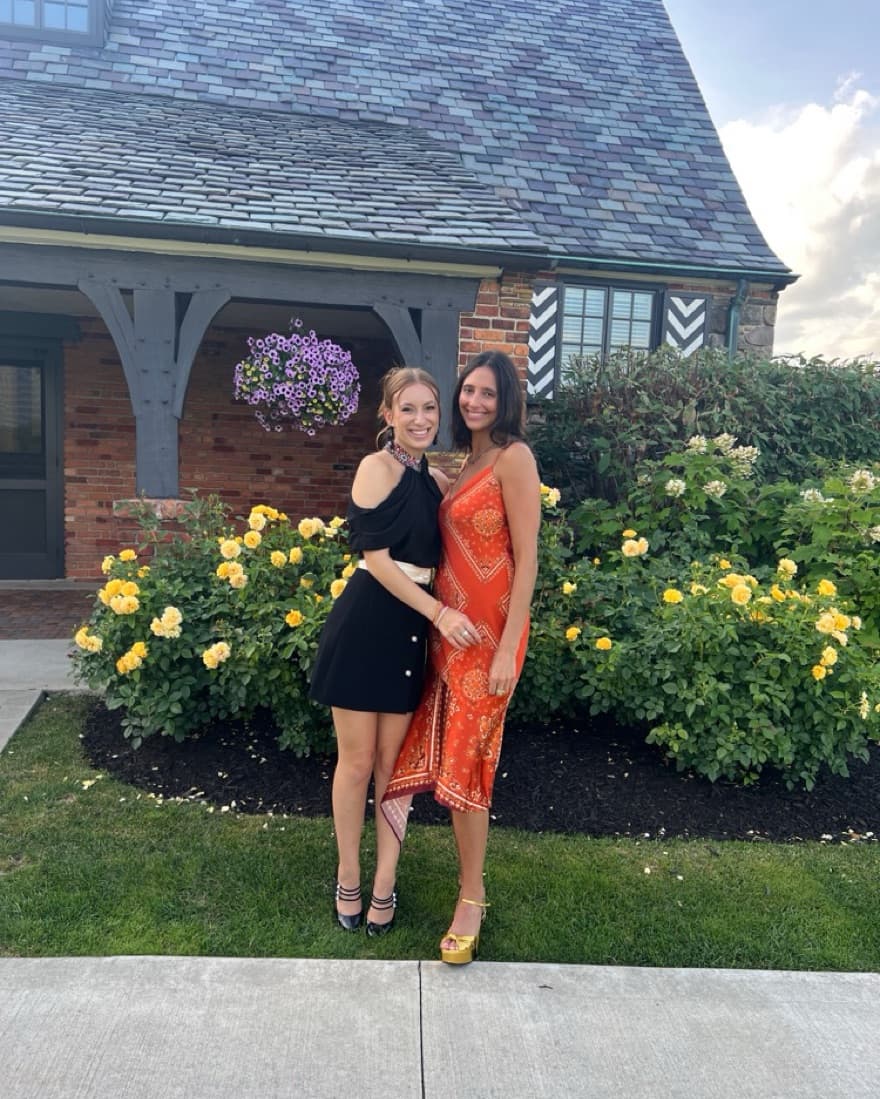 Cami NYC Orange Bandana Dress - Image 2