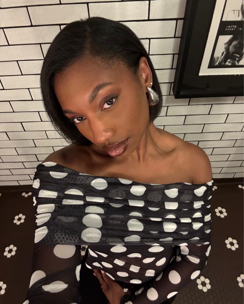 Black & White Polka Dot Top - Image 1