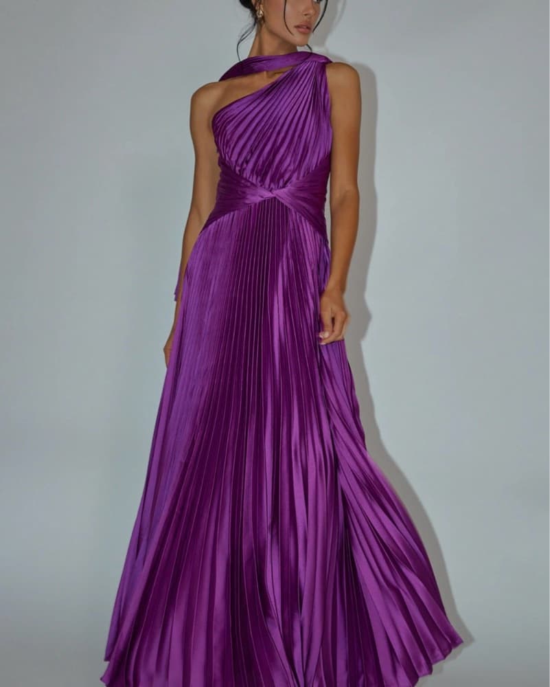 Laxmi Accordian Pleat Maxi Dress  - Image 6
