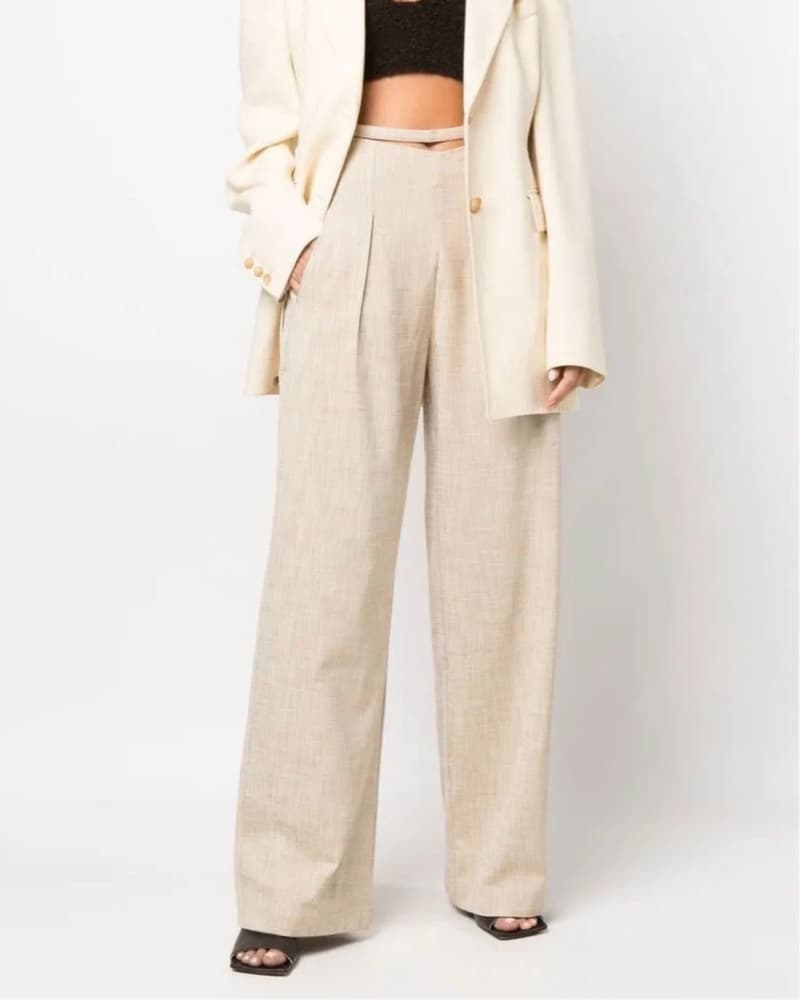 Cult Gaia Cut Out Wide Leg Trousers  - Image 2