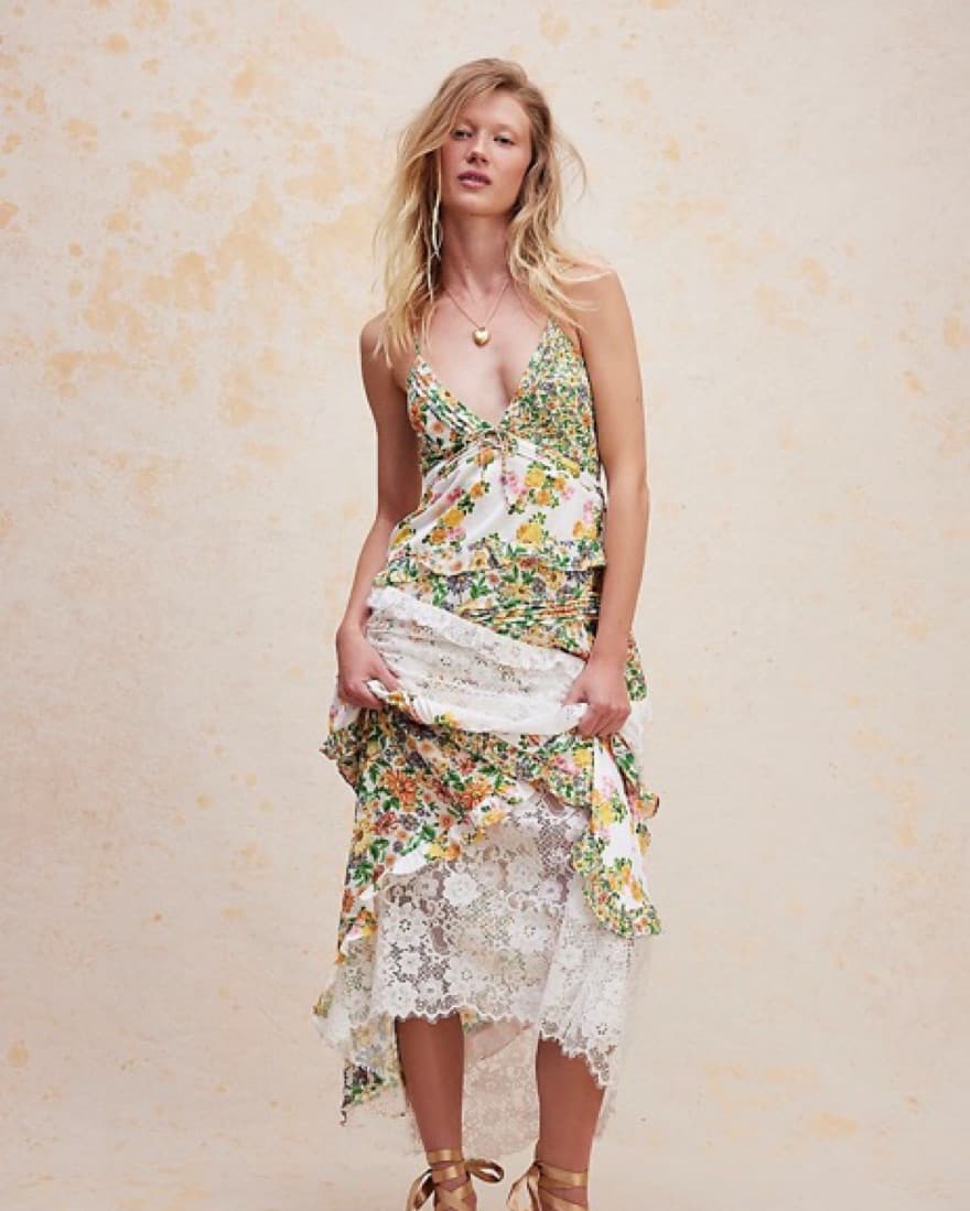 For Love and Lemons Rosalyn Maxi Dress - Image 3