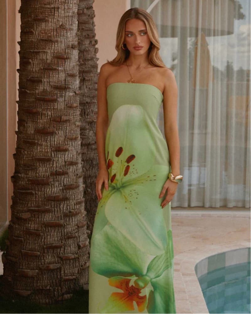 Darcy Maxi Dress - Green Floral - Image 1