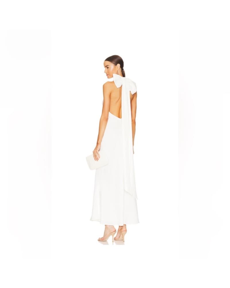 White Bow GoMisha Evianna white bow gown - Image 1