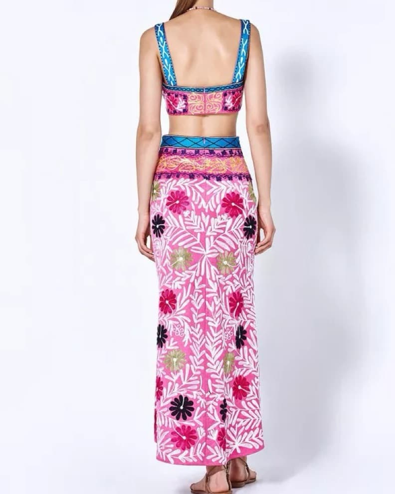 Alexis Pink Artisanal Skirt  - Image 2