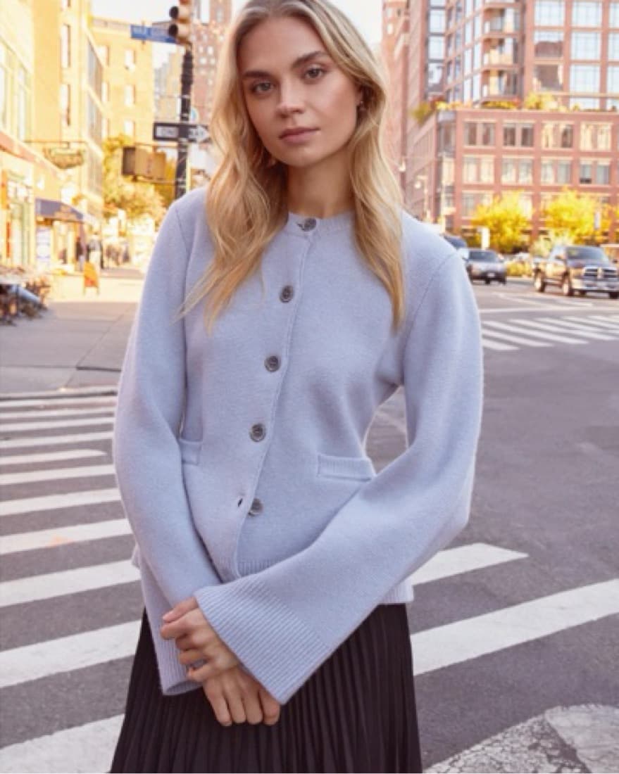 Theory Wool Cashmere Cardigan Sweater  - Image 2
