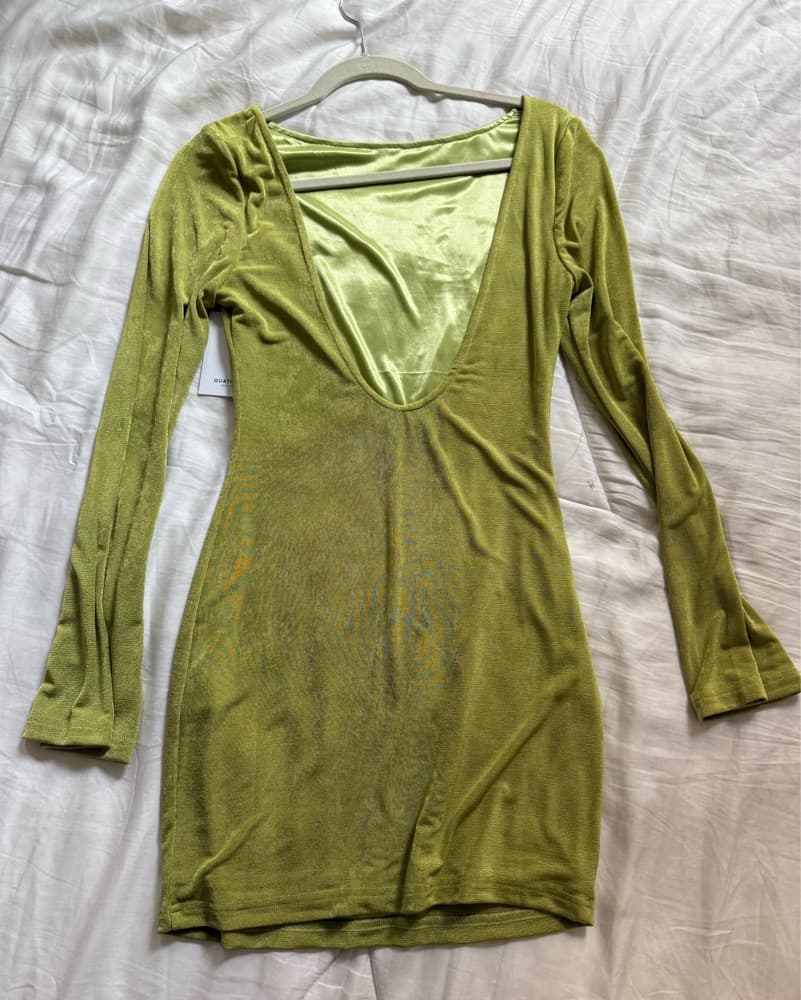 Green Apple Backless Minidress  - Image 4