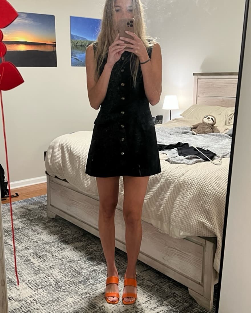 Peppermayo Oatmeal Button Down Dress - Image 6