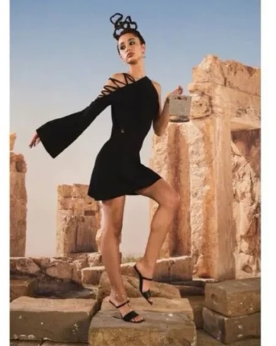 Cult Gaia Nuru Knit Dress Black  - Image 4