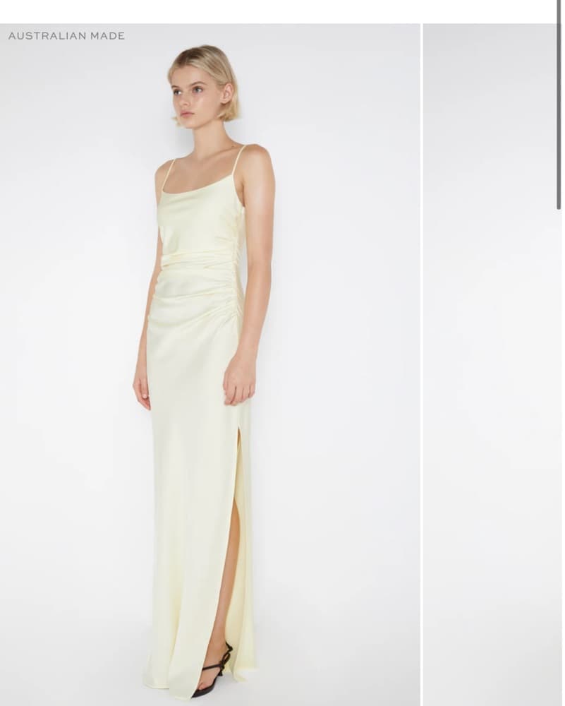 Bec + Bridge Icy Yellow Scoop Neck Dress - Image 5