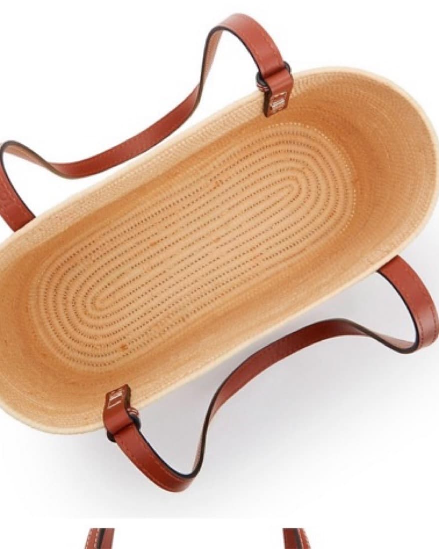 Loewe small square raffia Bag - Image 3