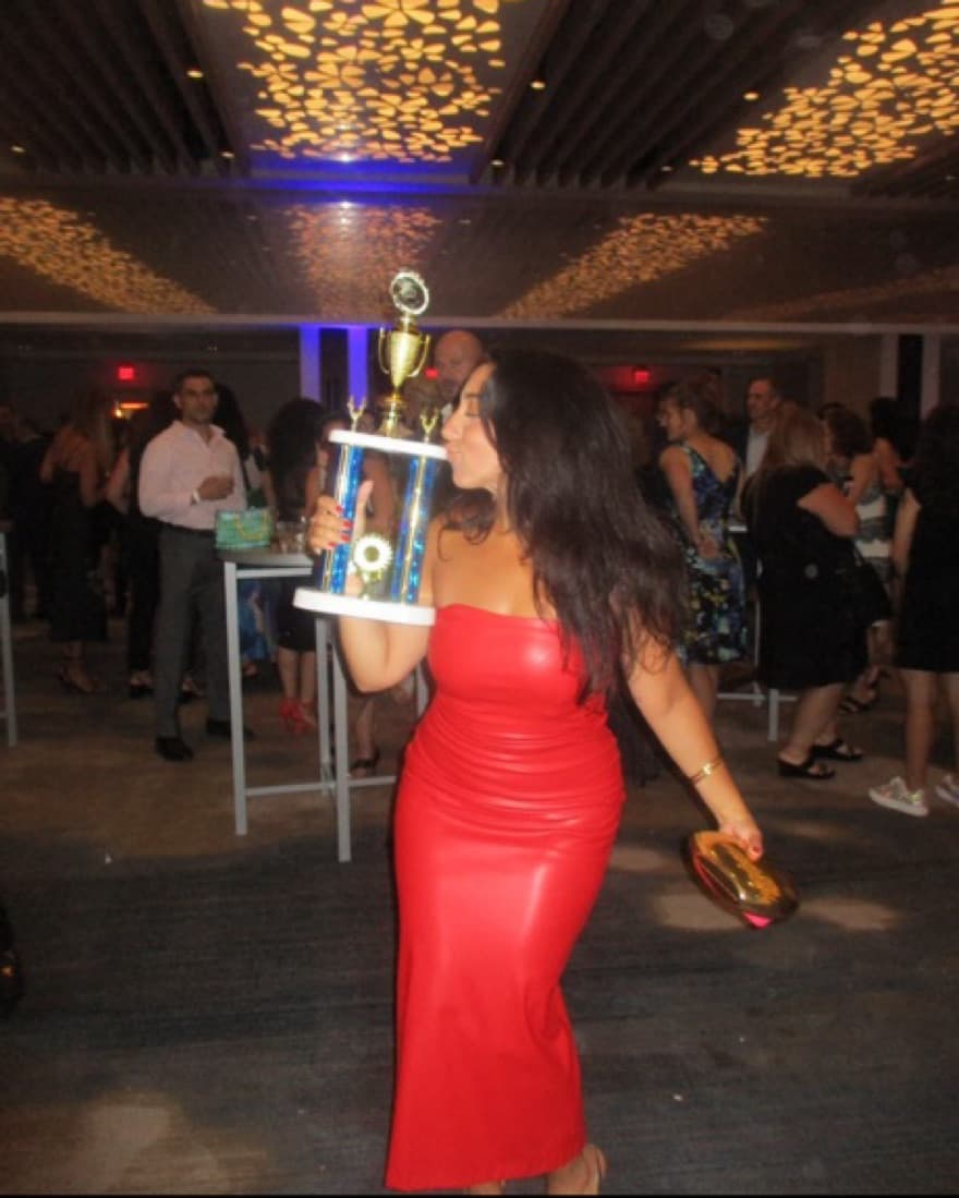 Zara Strapless Red Faux Leather Dress - Image 5