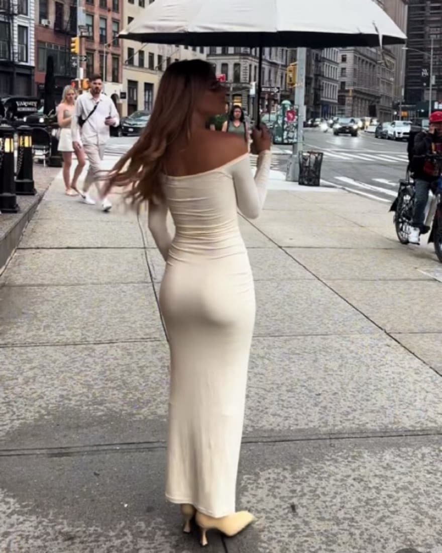 White Maxi Dress long sleeve 🤍 - Image 1