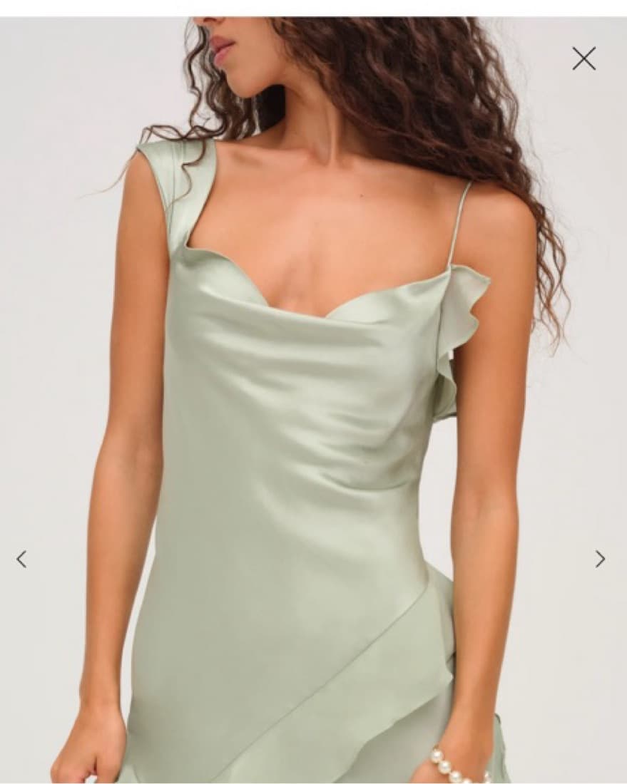 For Love And Lemons Green Dress - Image 2