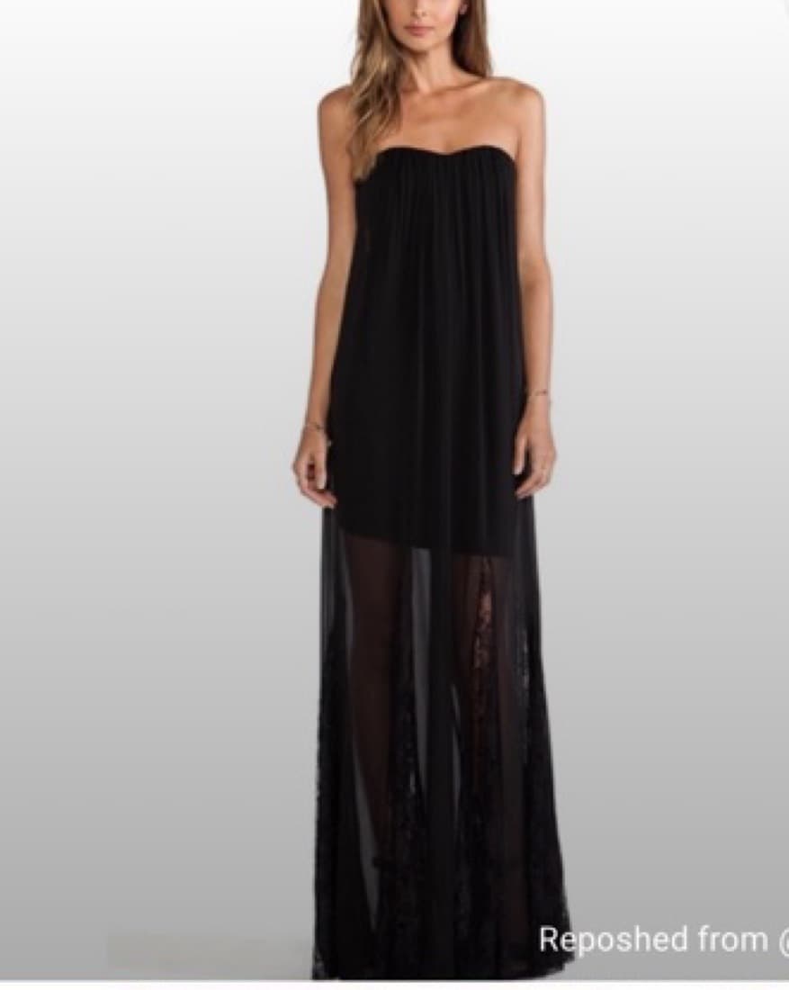 Alice + Olivia Francesca Black Dress - Image 3