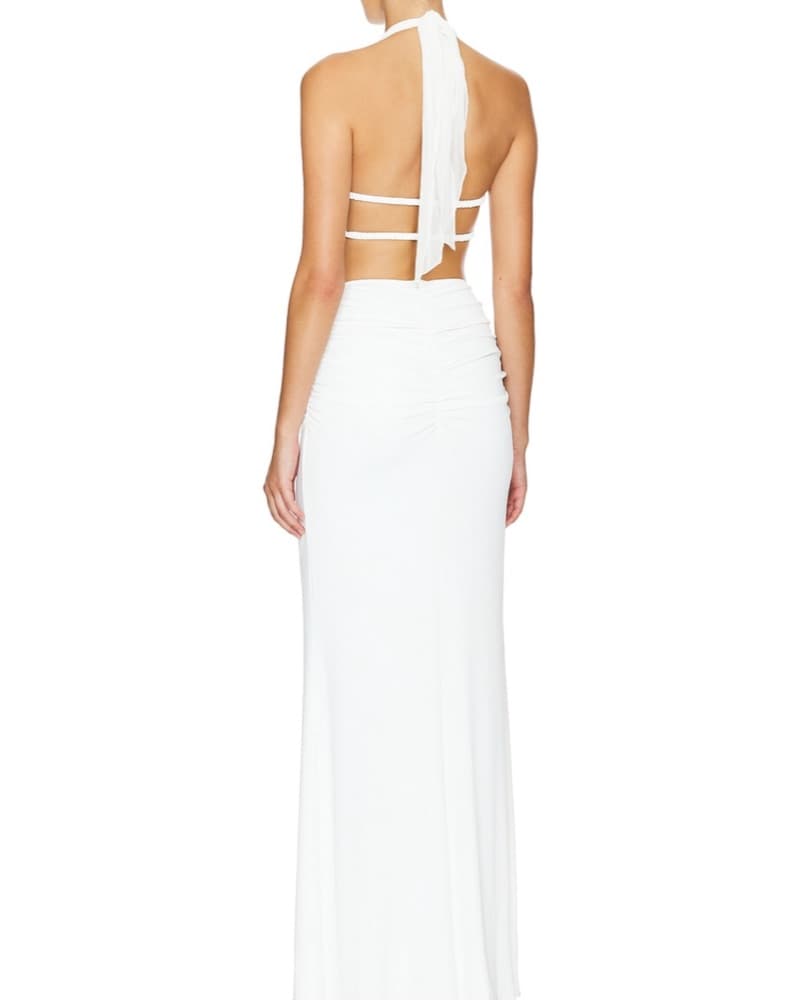 Ilta Maxi Dress In White - Image 3