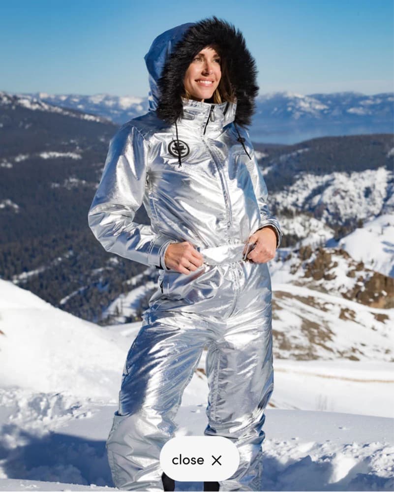 Tipsy Elves Silver Ski Suit - Image 3
