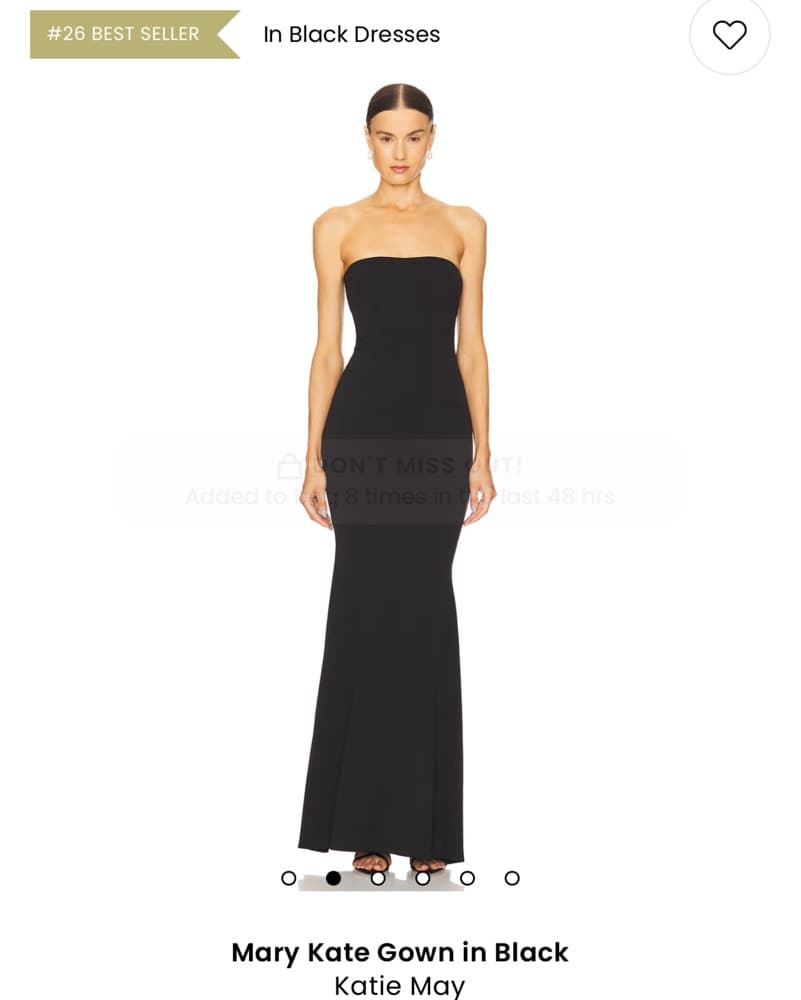Mary Kate Gown in Black Katie May - Image 1