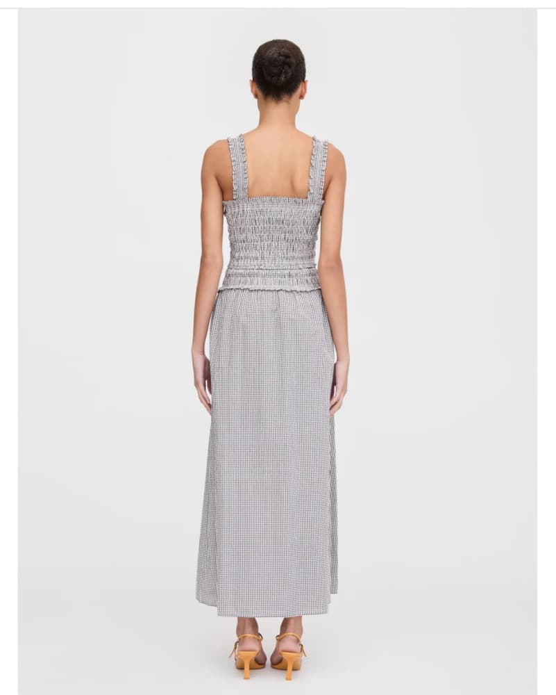 Azalea Maxi Nap Dress -Chocolate Gingham - Image 5