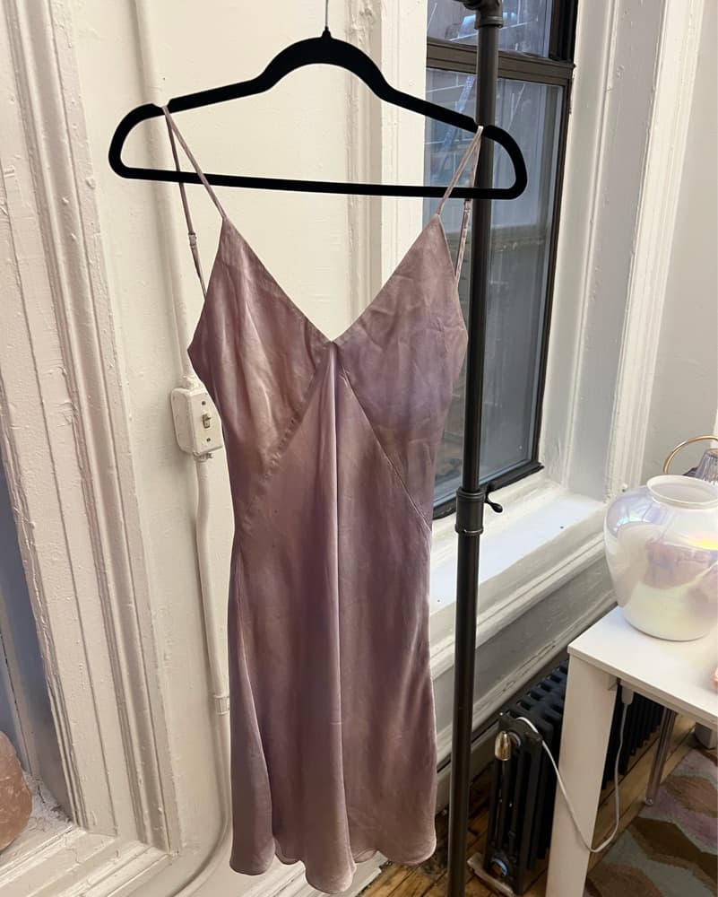 SVNR Vee Mini Slip Dress - Image 1