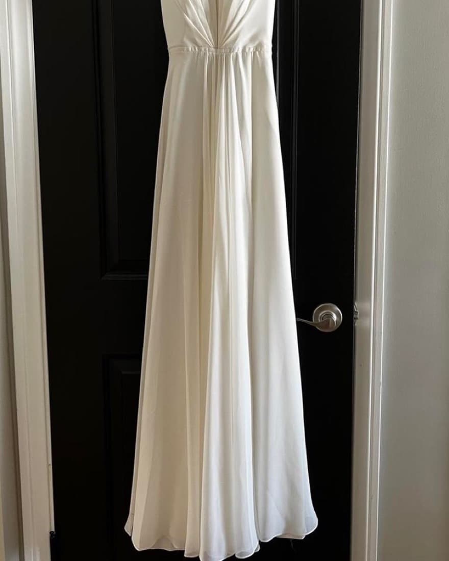 Faviana White Gown  - Image 5