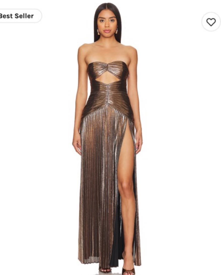 Mallory Dress - Retrofete In Bronze - Image 2