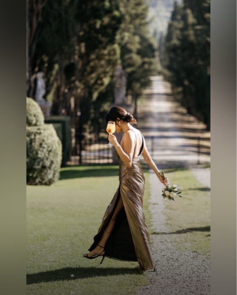 Retrofete Metallic Gown - Image 3