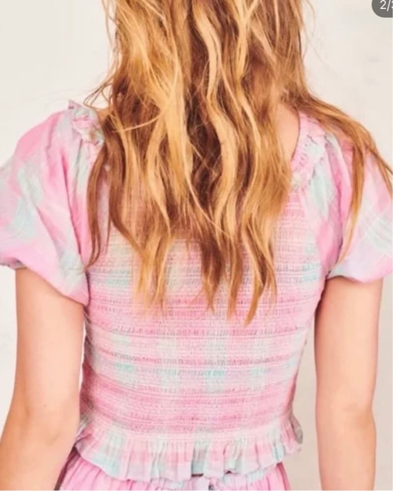 LoveShackFancy Ruffled Crop Top - Image 2