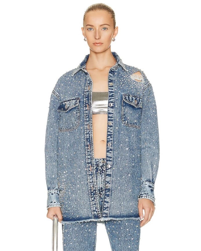 Retrofete Denim Jacket Crystal Celeste - Image 1