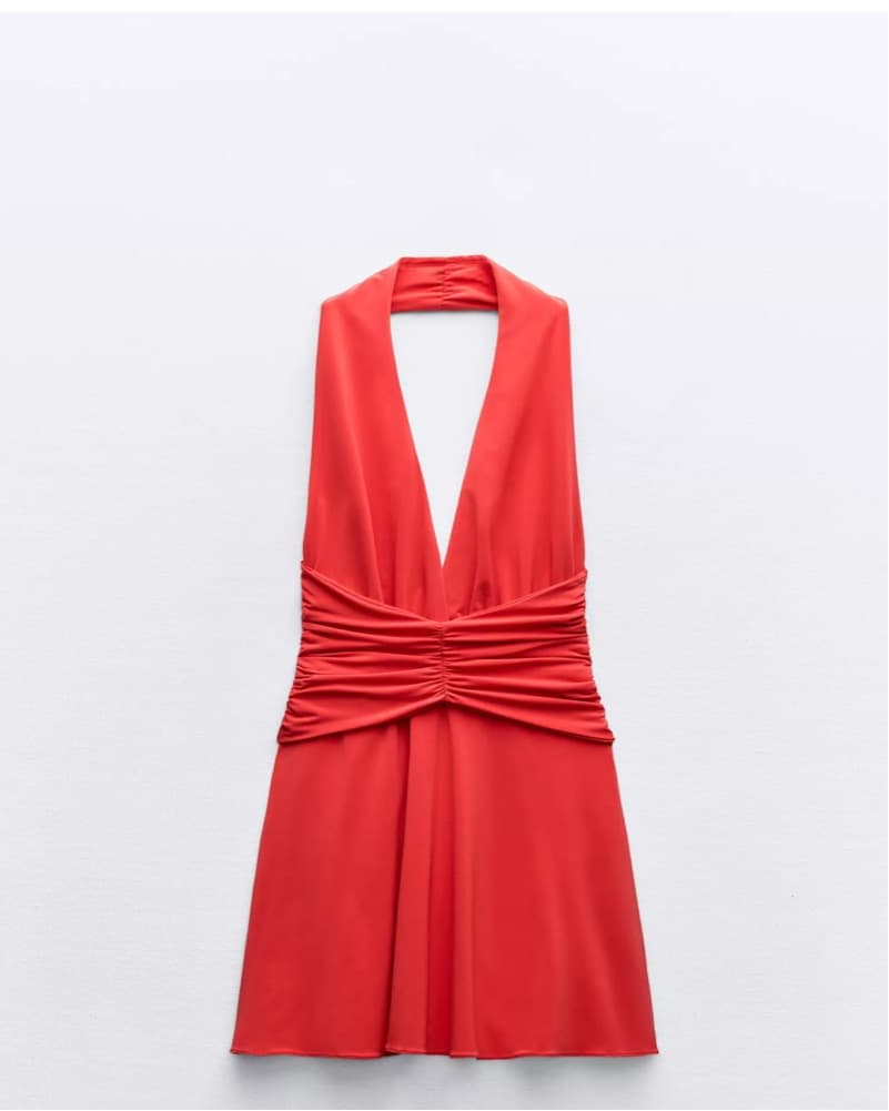 Draped Halter Dress  - Image 2