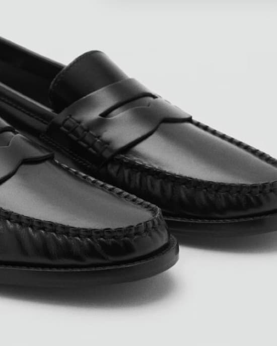 Mango Leather Loafers  - Image 4