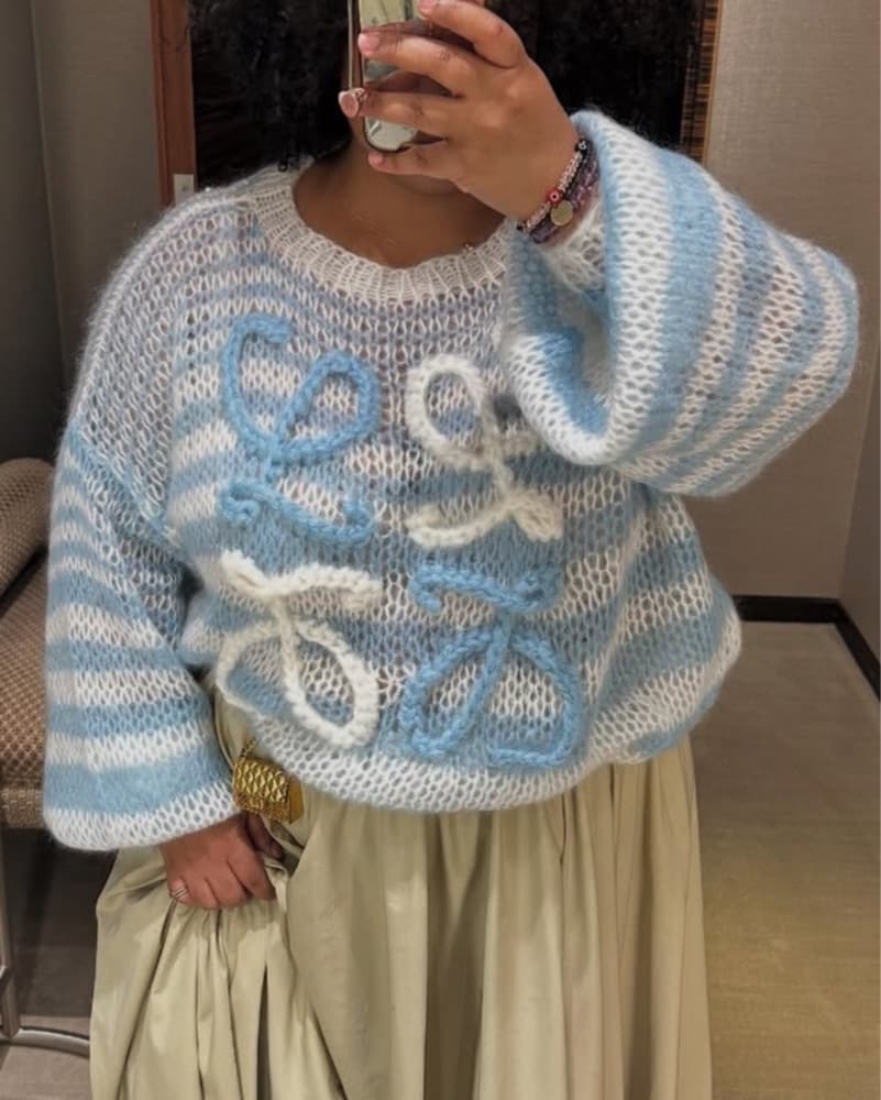 Cozy Oversized Textured Knit Sweater - Image 2