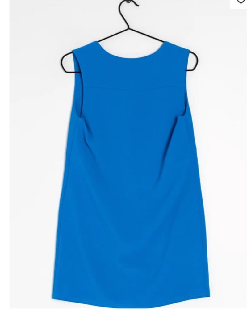 Topshop Royal Blue Shift Dress - Image 4