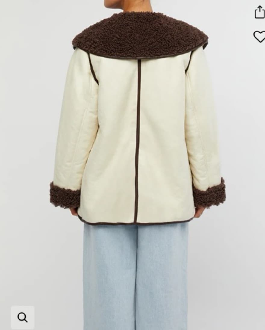 Faux Suede Bonded Sherpa Toggle Jacket - Image 4