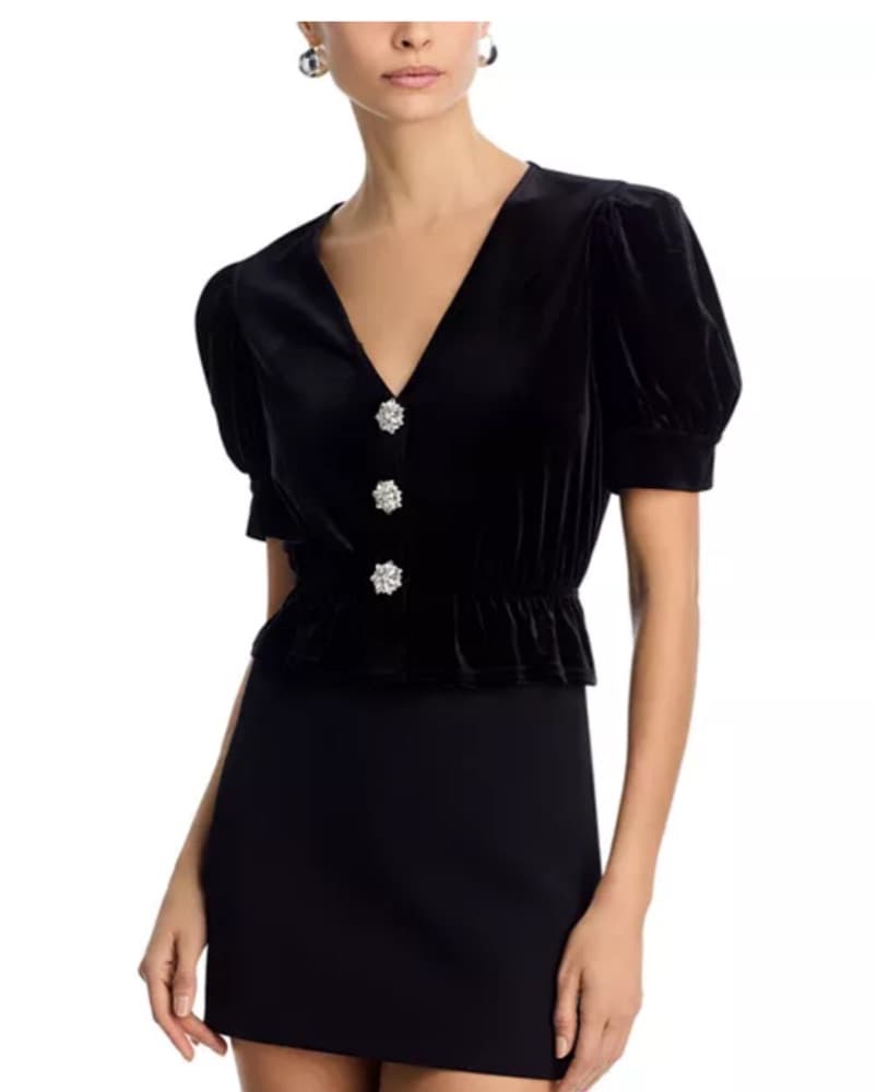 Black Velvet Top - Image 1