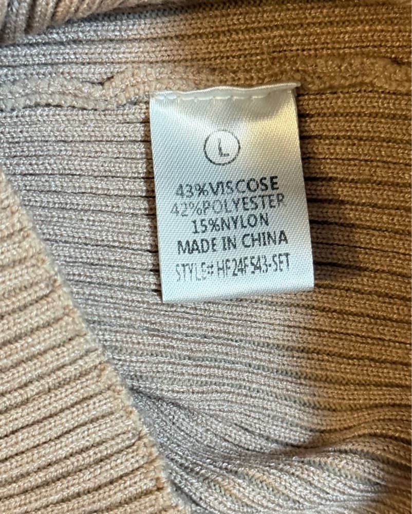 Fashion Nova Beige Stretch Knit Midi  - Image 6