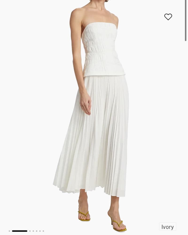 Acler Bristol Strapless Midi Dress - Image 1