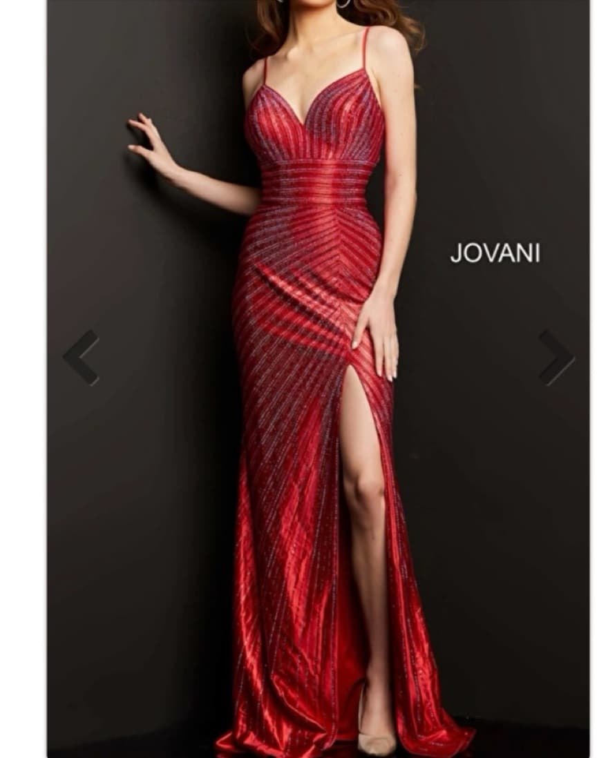 Jovani 220580 Red Prom Dress - Image 4