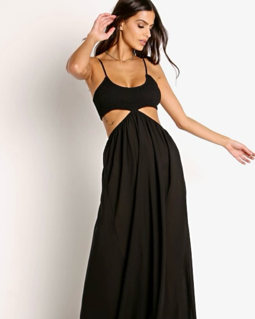 Indah Black Maxi Dress - Image 2