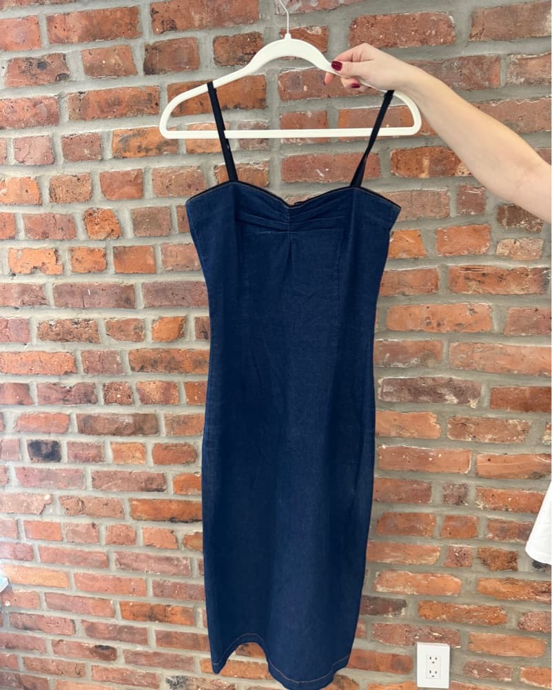 vintage D&g Denim Body Con Dress - Image 1