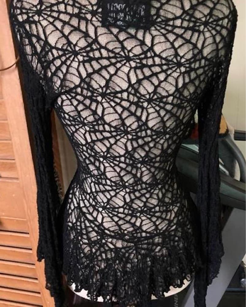 Lip Service Spiderweb Mesh Webutante Top - Image 4
