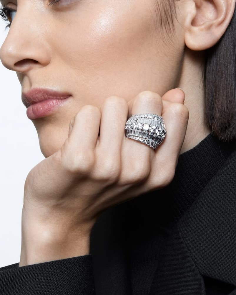 Swarovski Stunning Crystal Cocktail Ring - Image 1