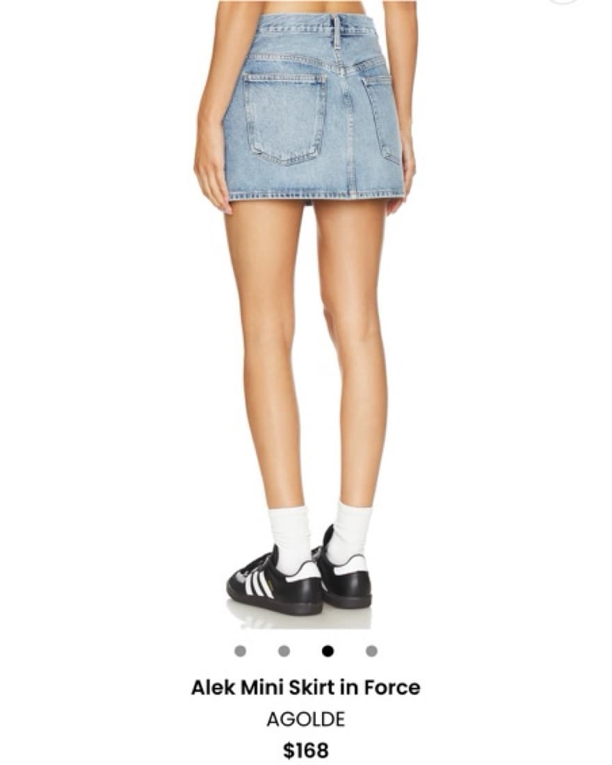 Agolde Denim Mini Skirt - Image 2