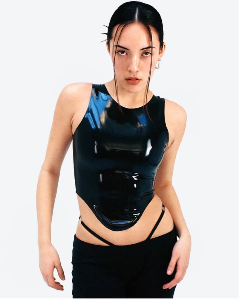 Miaou Latex Top and Shorts Set - Image 3