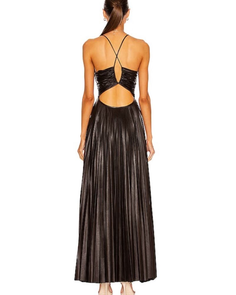 ALC Faux Leather Gown - Image 2