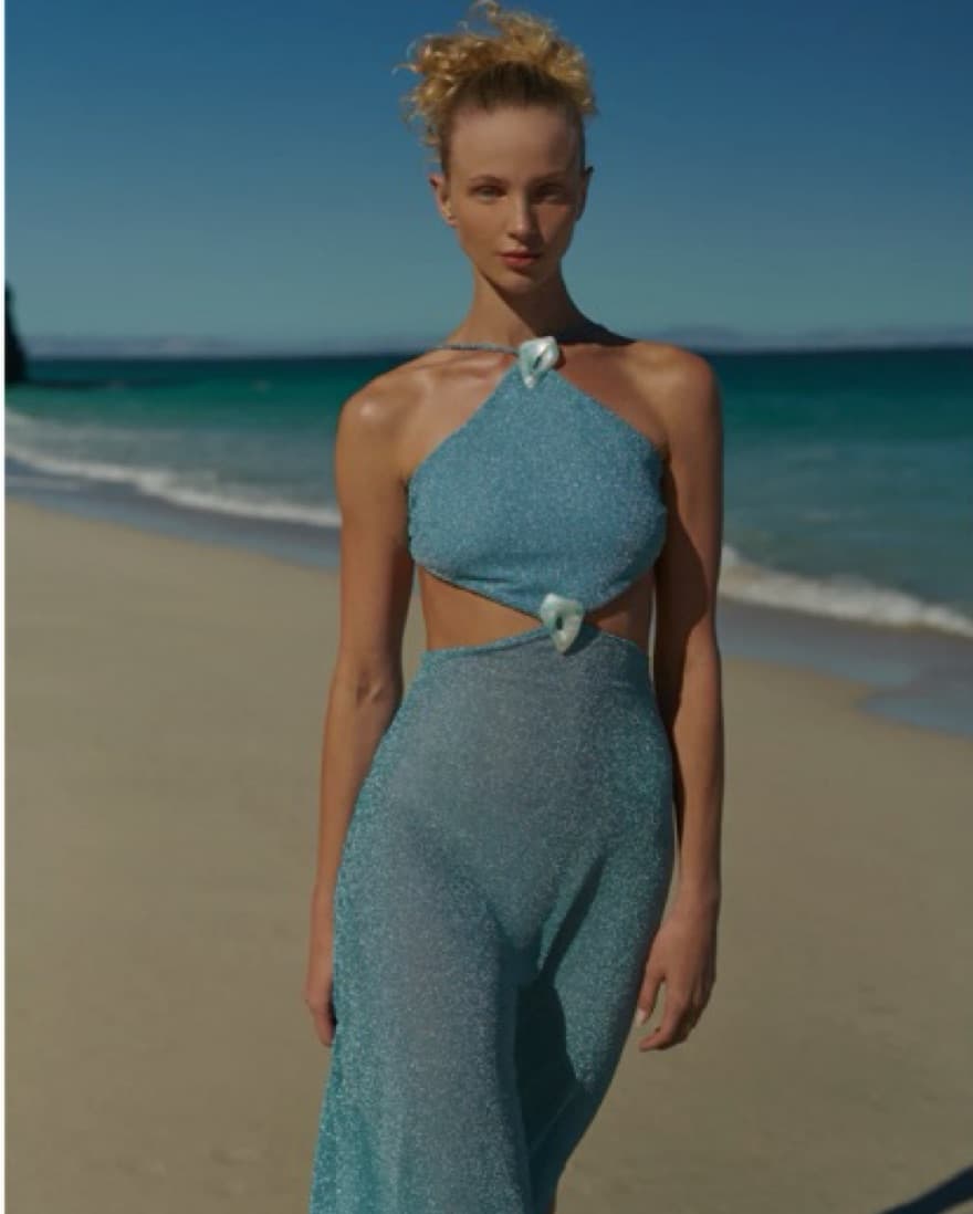 Baobab Blue Maxi Dress - Image 1