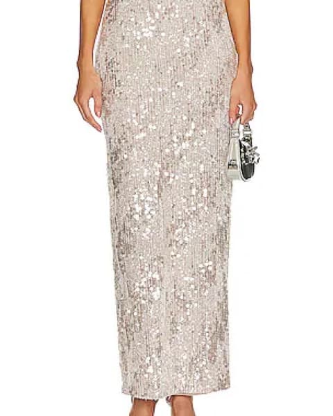 Michael Costello Marlene Skirt in Frost - Image 1