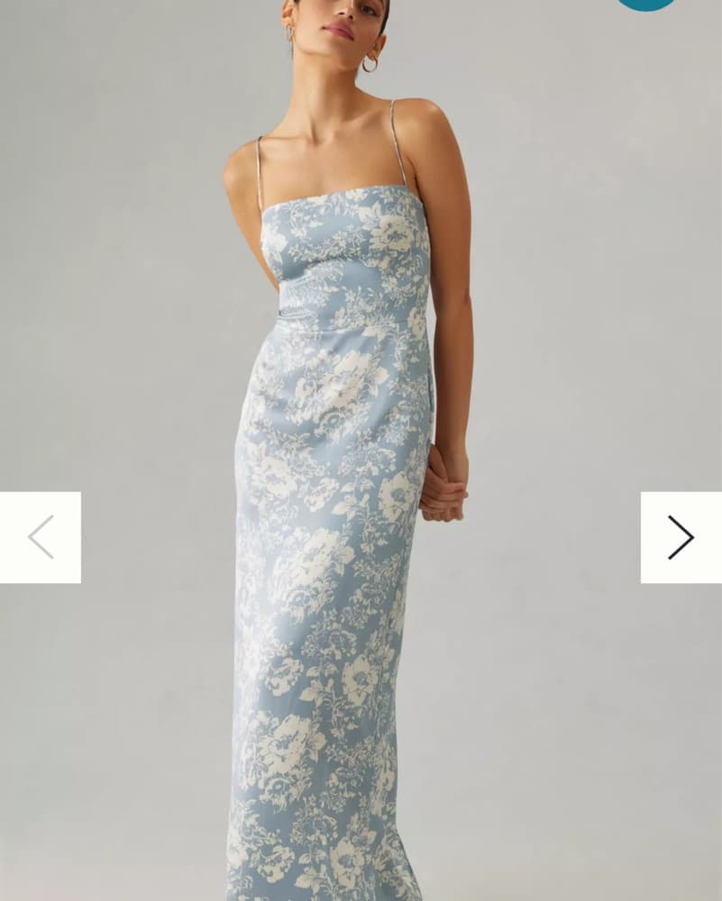 Reformation Light Blue Formal Dress - Image 4