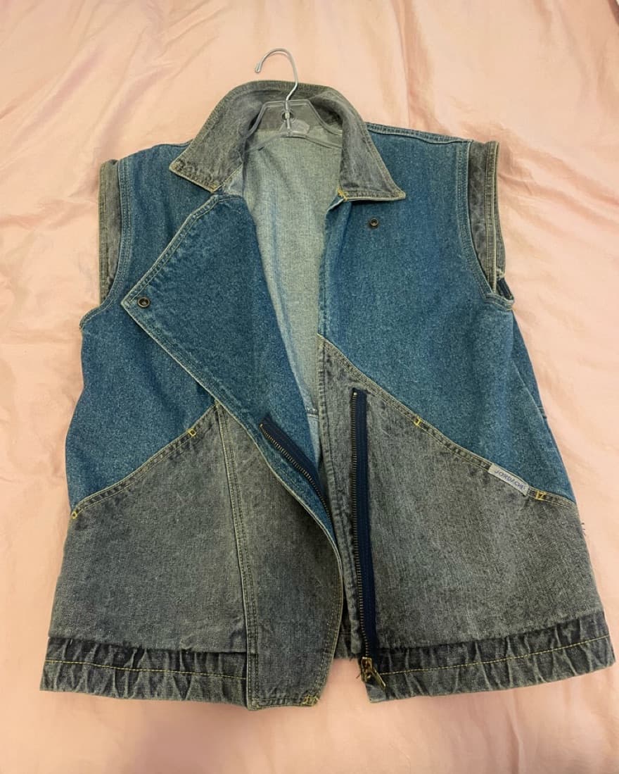 Vintage Denim Vest - Image 1