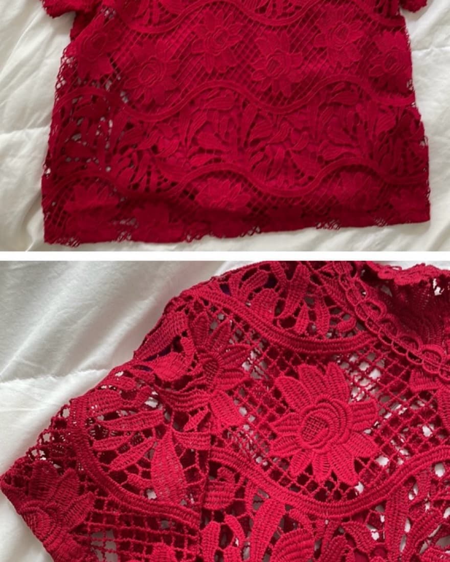 Red Lace Top - Image 2